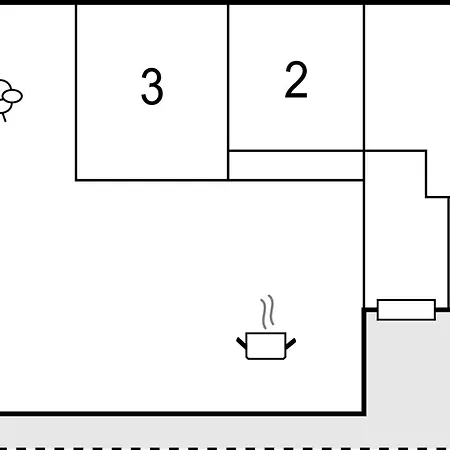 Three-bedroom In Hébergement de vacances Glesborg
